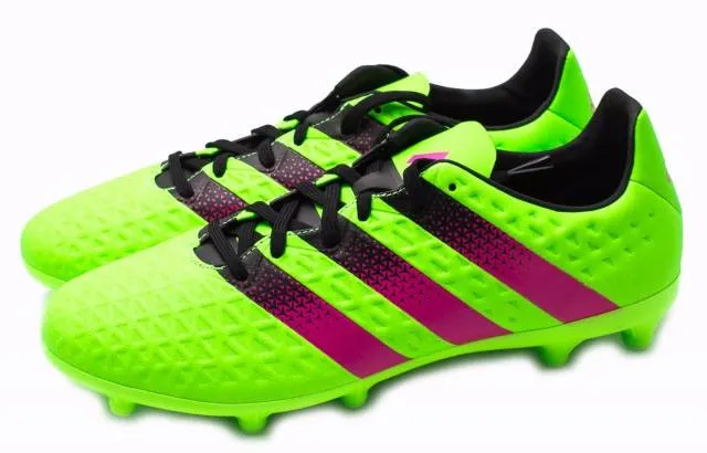 Adidas ace 16.3 fg/ag soccer cleats green/pink/black af5145 sz 11.5
