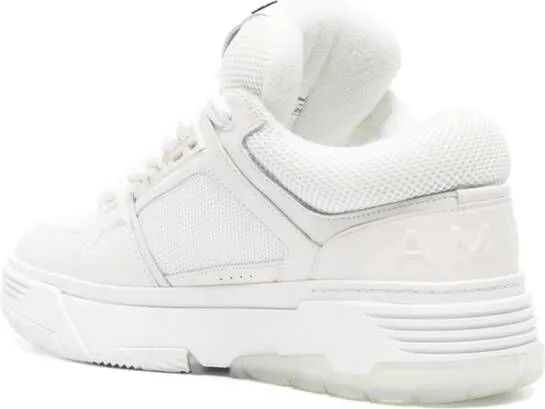 AMIRI MA-1 leather-trim mesh sneakers White