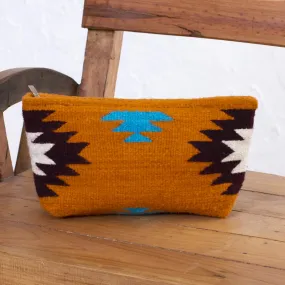 Autumn Sunrise Hand Made Wool Clutch Handbag Sunrise from Mexico