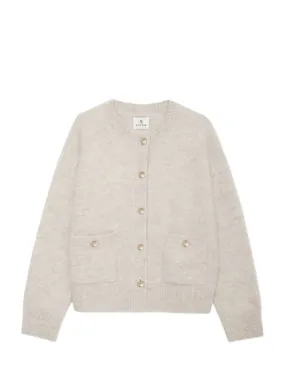 BOBBIE CARDIGAN, LIGHT OAT