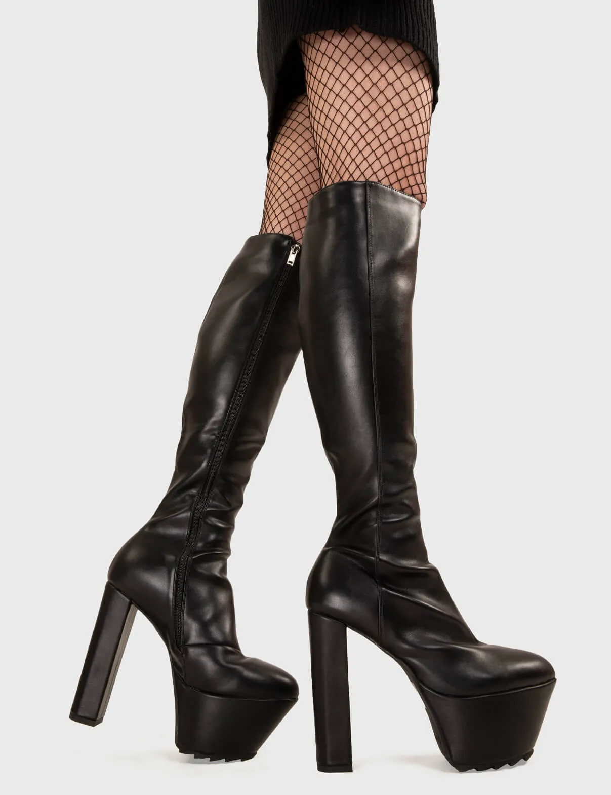Can't Stand You Platform Knee High Boots