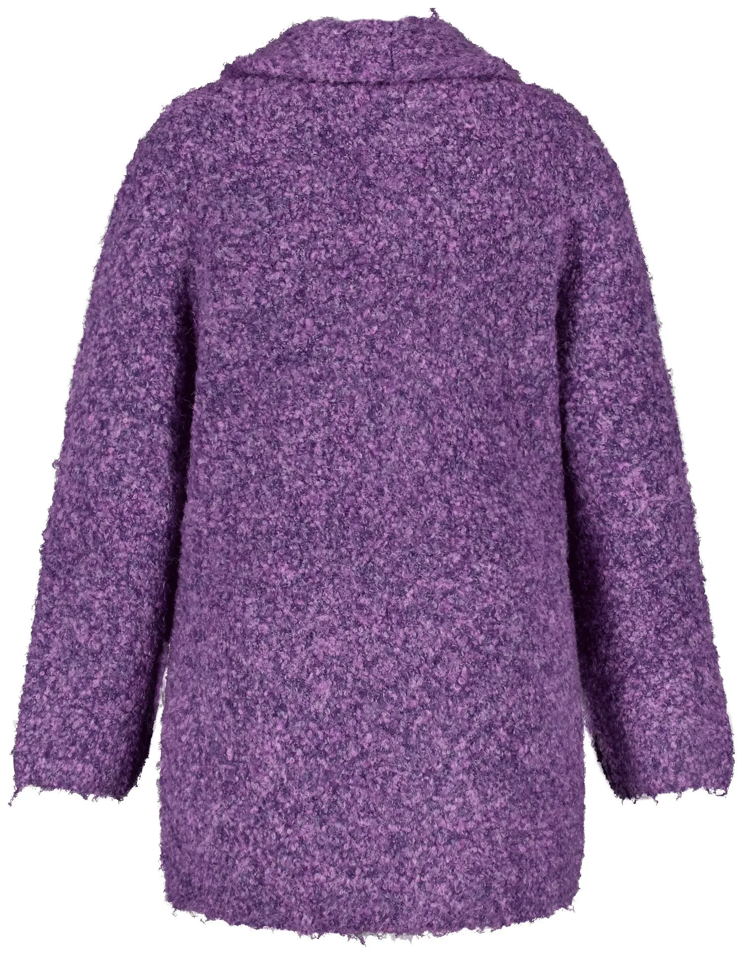 Casual cardigan with a bouclé finish