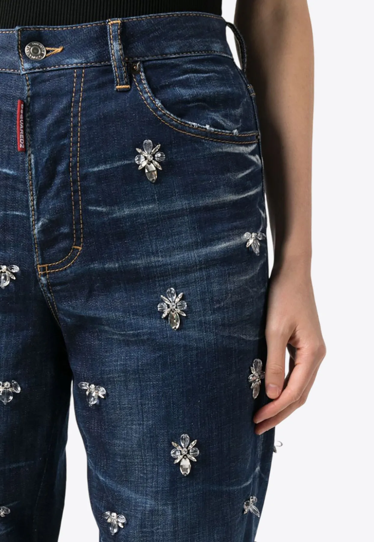 Crystal Flies Boston Jeans