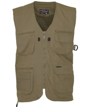 Dale Multi-Pocket Bodywarmer/Vest Champion Olive Green - Bennevis Clothing