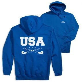 Field Hockey Hooded Sweatshirt - USA(Back Design) 