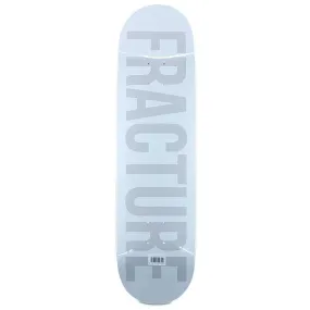 Fracture Skateboards Fade White Skateboard Deck 8.25