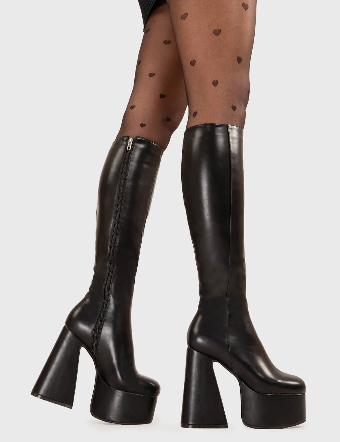Hate You Platform Knee High Boots