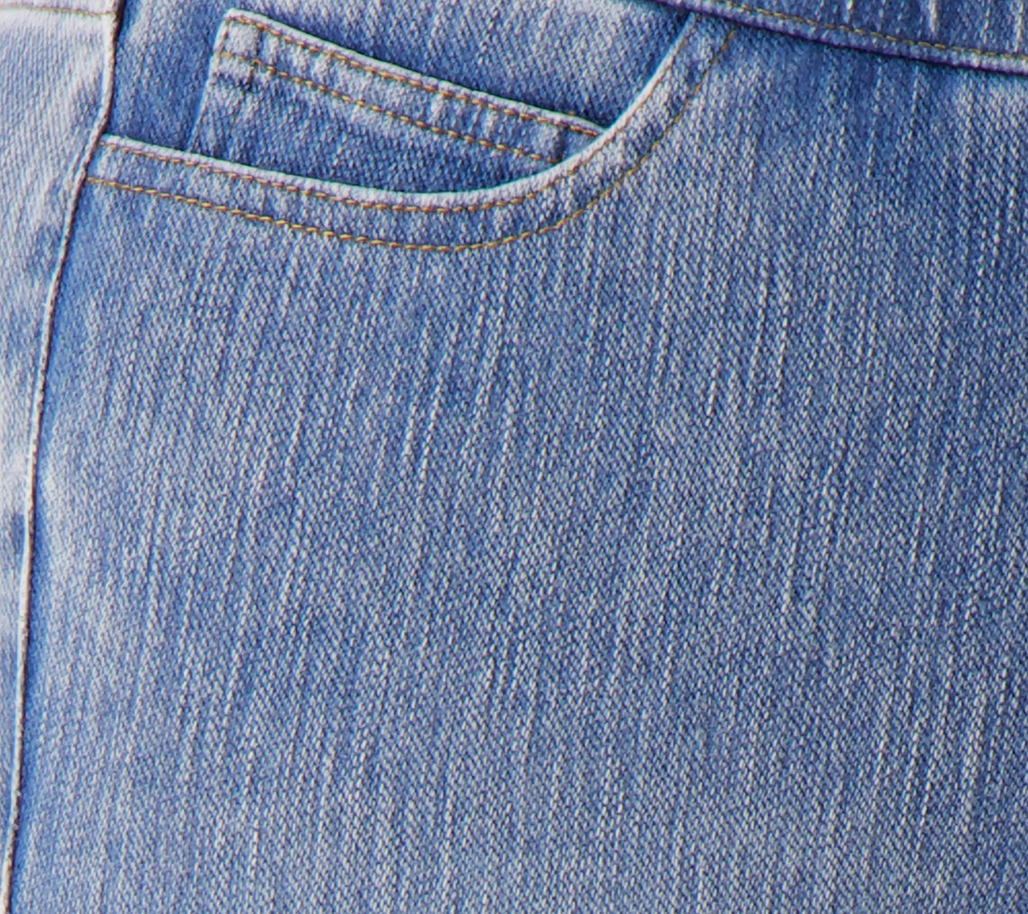 Isaac Mizrahi Live! Regular Knit Denim Pull on Capri Jeans