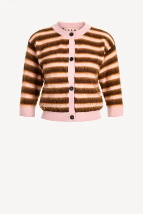 Kurzer Cardigan in Pink Gummy
