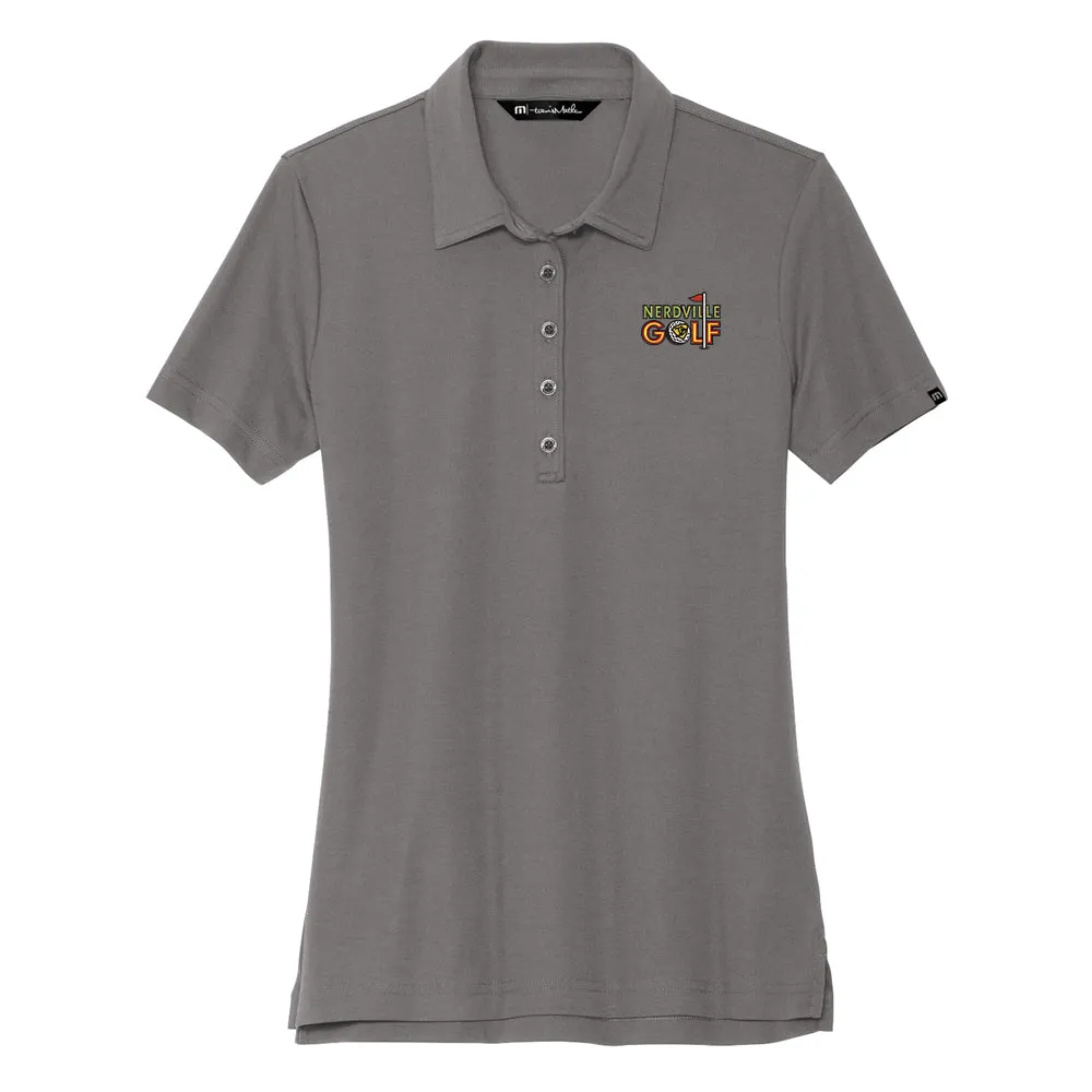 Nerdville Golf Logo TravisMathew Oceanside Solid Polo (Women)