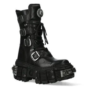 NEW ROCK -  WALL1473-S11 Chunky Platform Boots