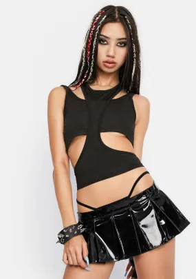 No Repeats Cutout Crop Tank-