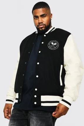 Plus Tennis Badge Varsity Jacket