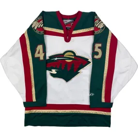 Pro Player NHL Minnesota Wild 45 Hockey Jersey Green White Rare