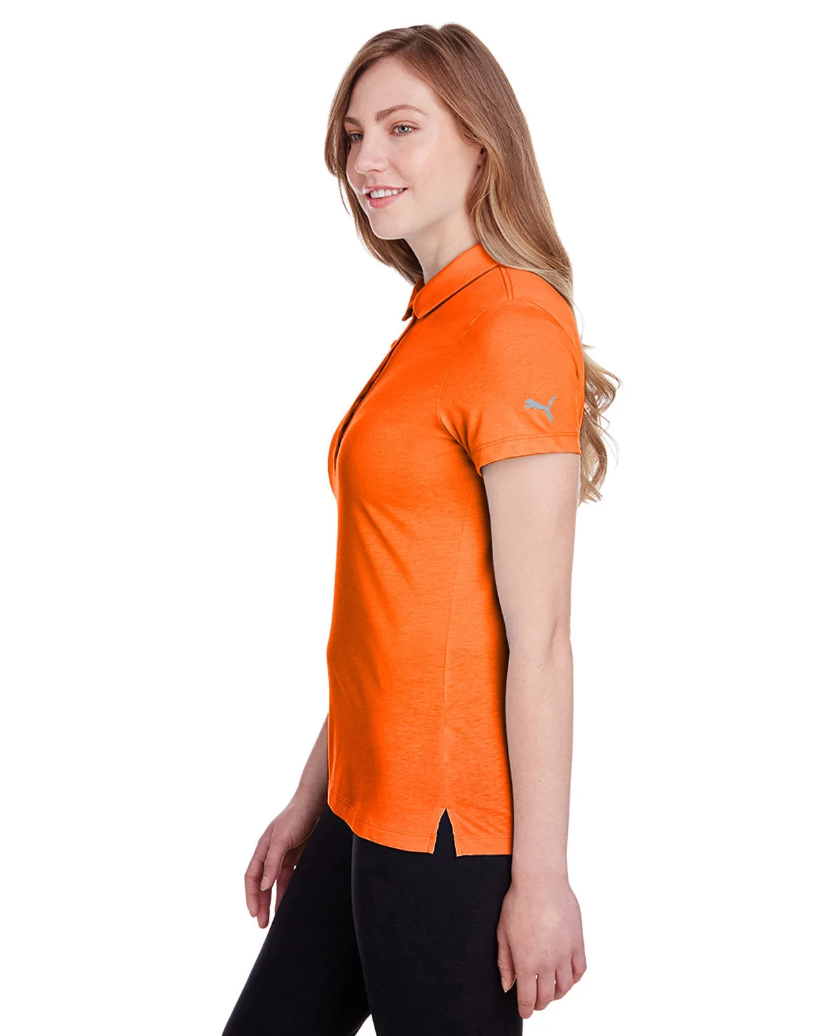 Puma Golf Ladies Fusion Polo, Vibrant Orange