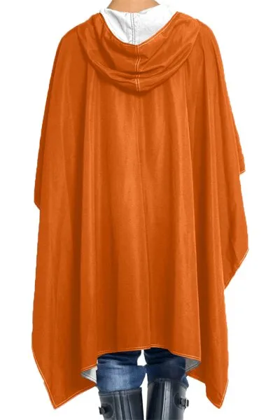 Rainraps Hooded Burnt Orange and White Spiritrap