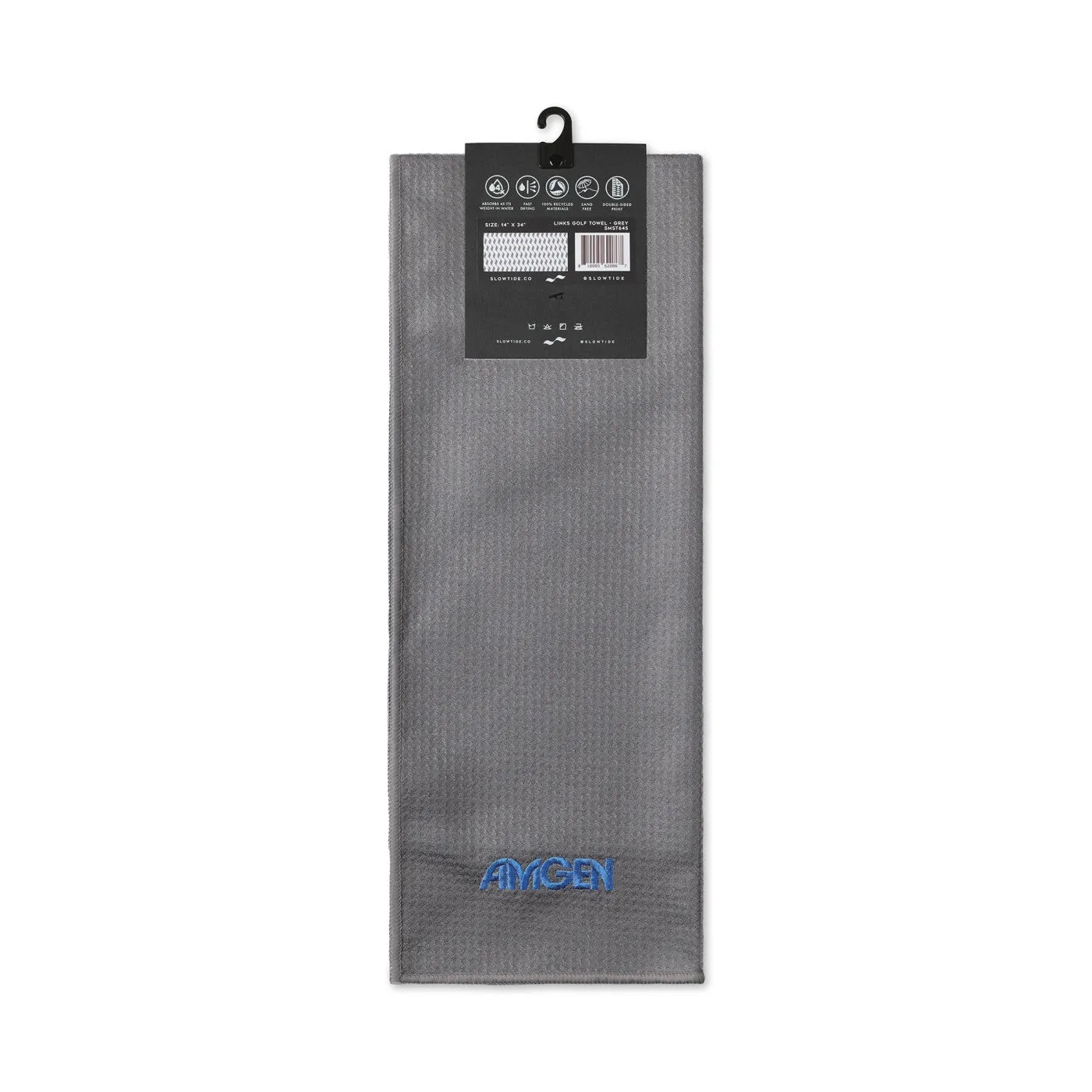 Slowtide Links Golf Towel, Cool Grey