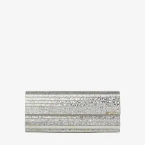 Sweetie Champagne Coarse Glitter Acrylic Clutch Bag