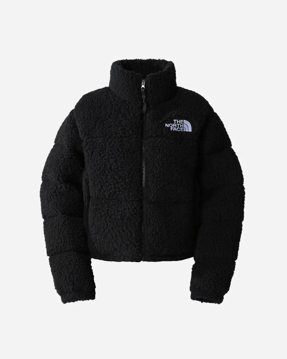 W High Pile Nuptse Jacket - Black